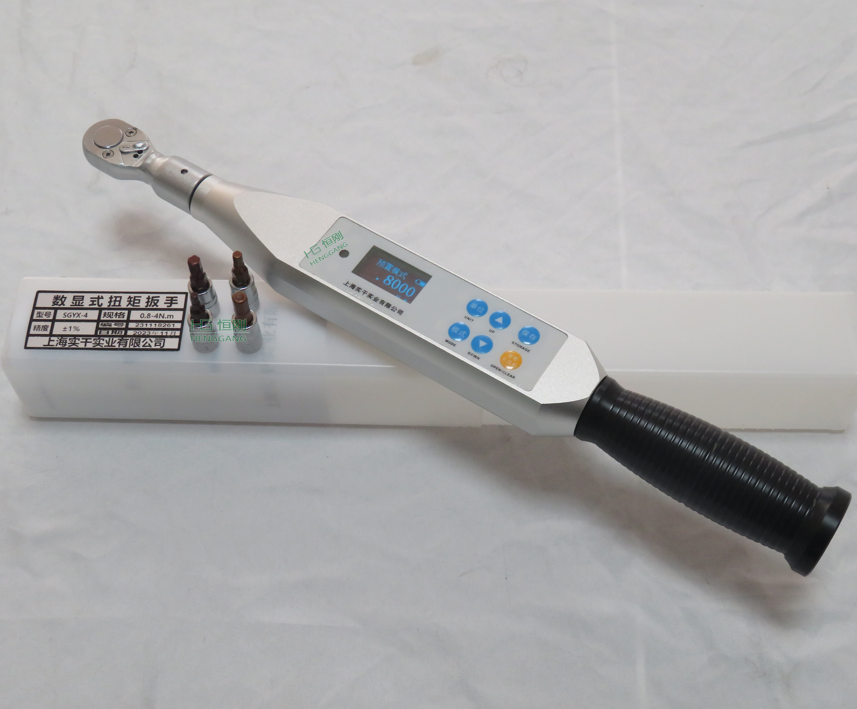M4内六角头扭矩扳手  六角头扭力扳手 数显六角螺栓头扭力扳手品牌